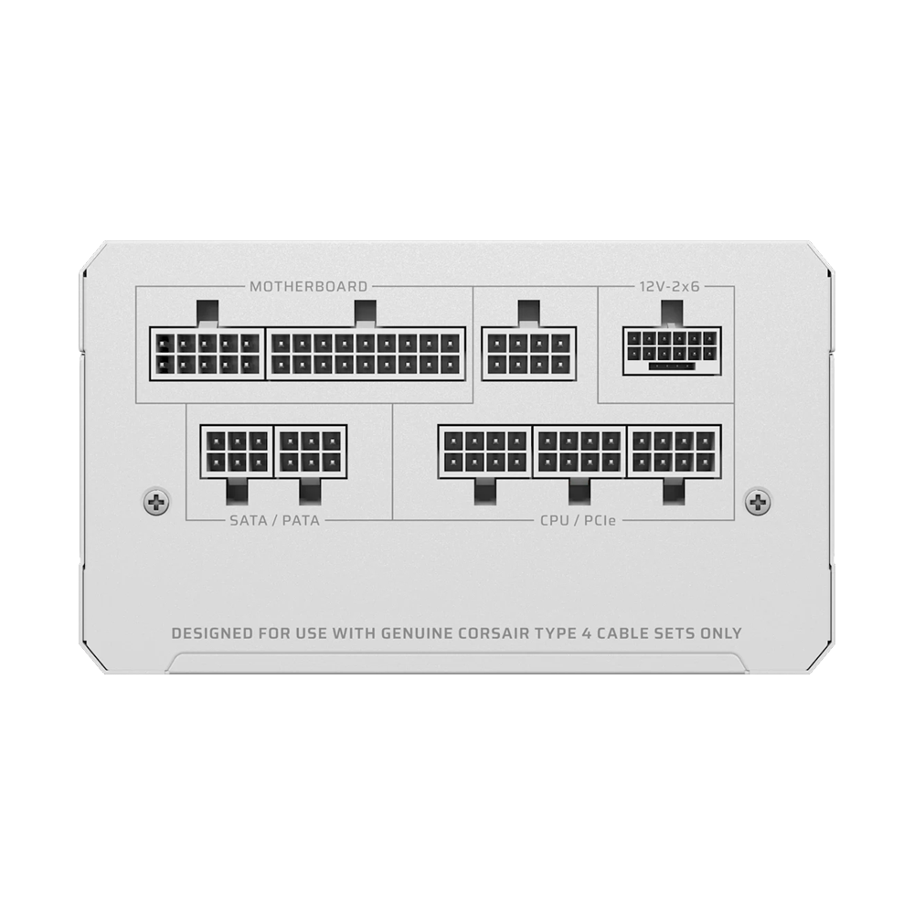 CORSAIR RMe Series RM1000e Fully Modular Low-Noise ATX Power Supply - White