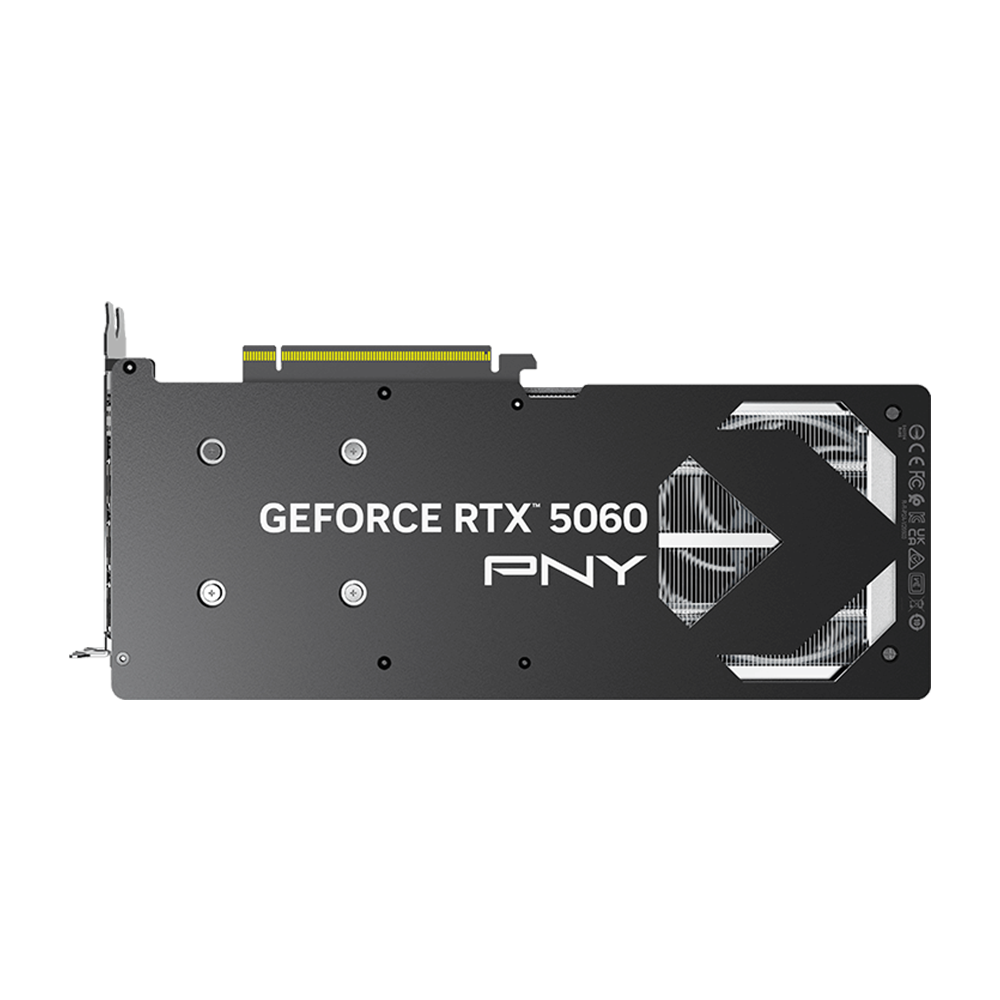 PNY NVIDIA GEFORCE RTX 5060 8GB ARGB Overclocked Triple Fan Graphics Card - Black