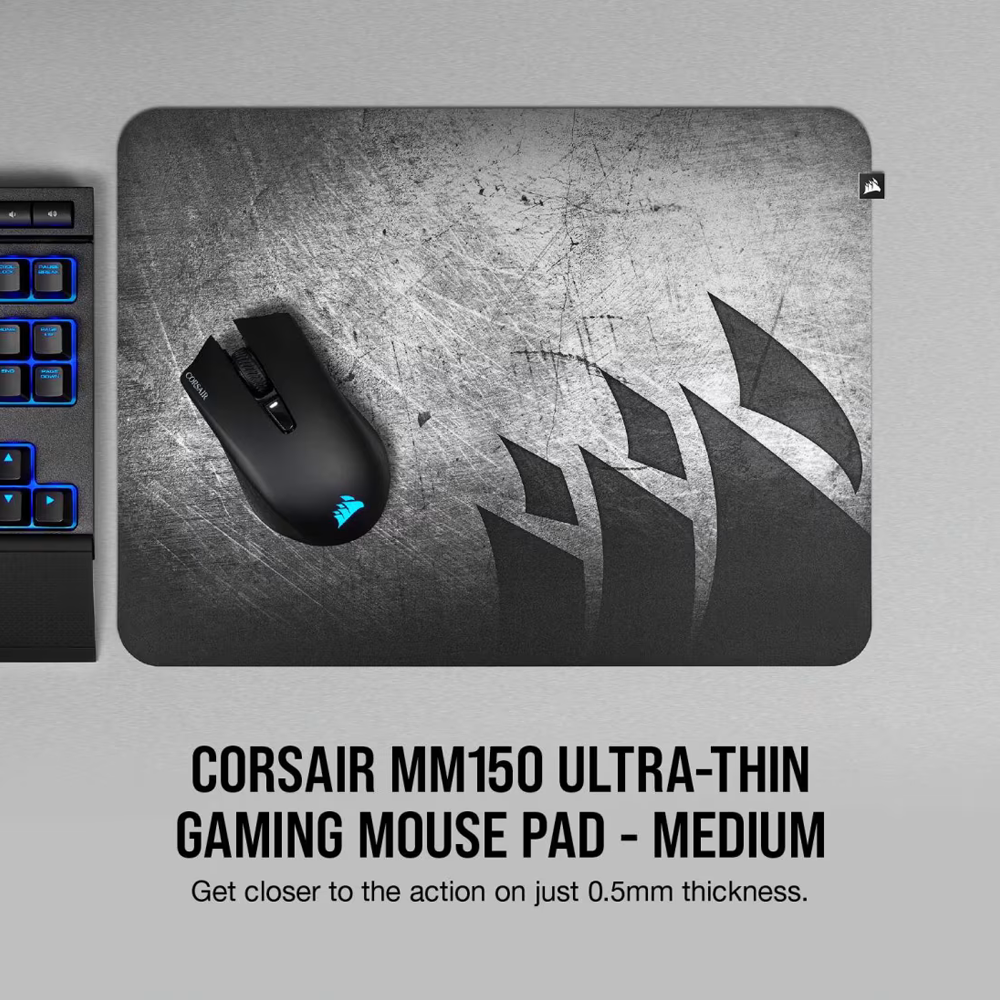 CORSAIR MM150 Ultra Thin Medium Mouse Pad - Black