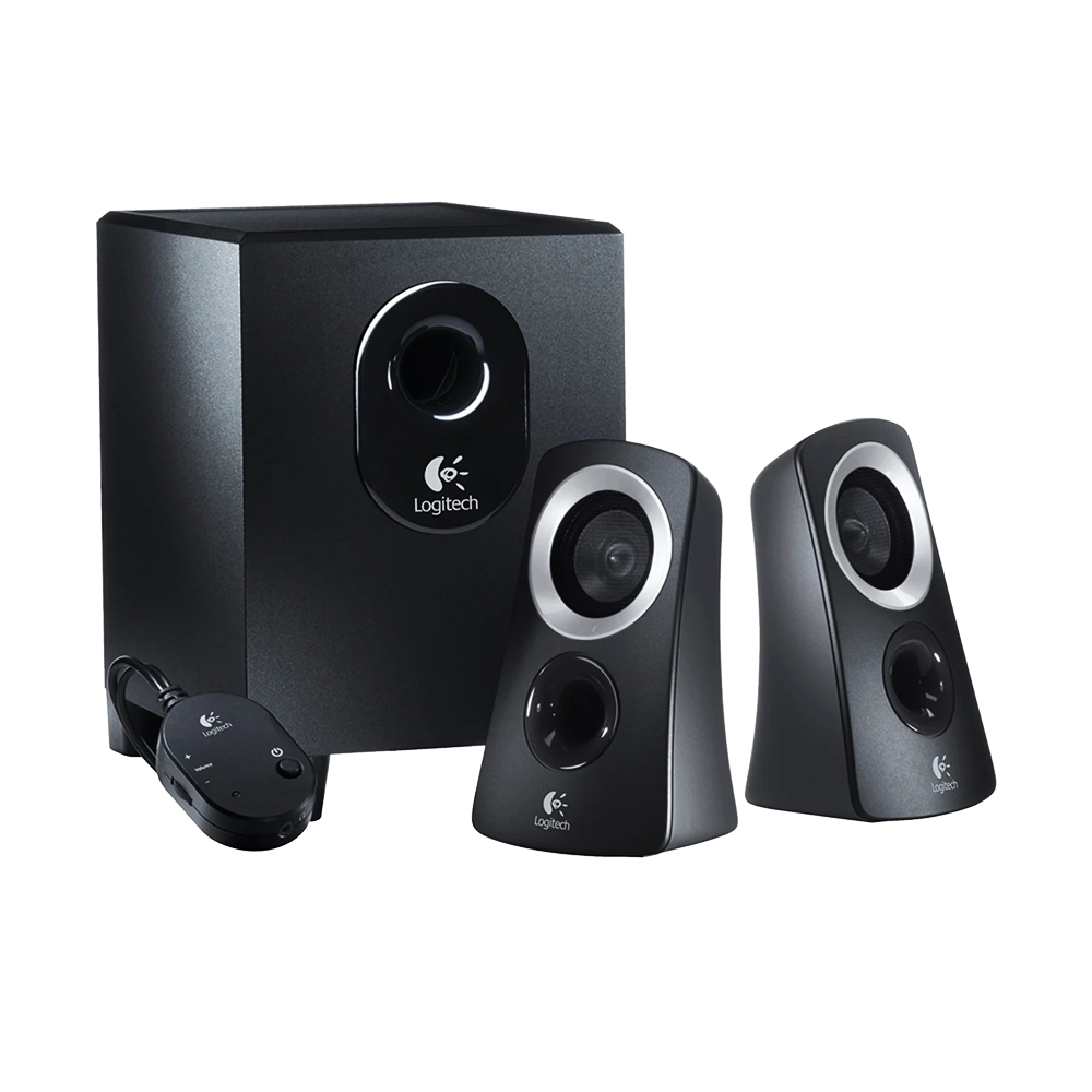 LOGITECH Z313 Speaker System With Subwoofer - Black