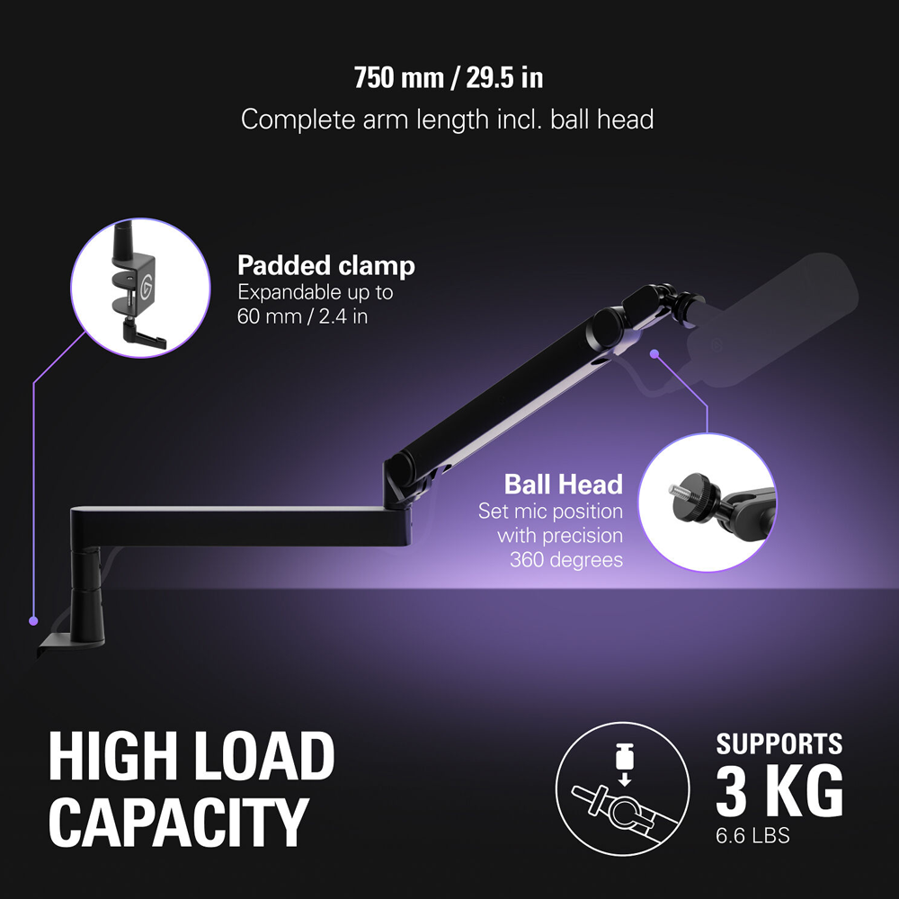 ELGATO WAVE MIC ARM PRO - Black