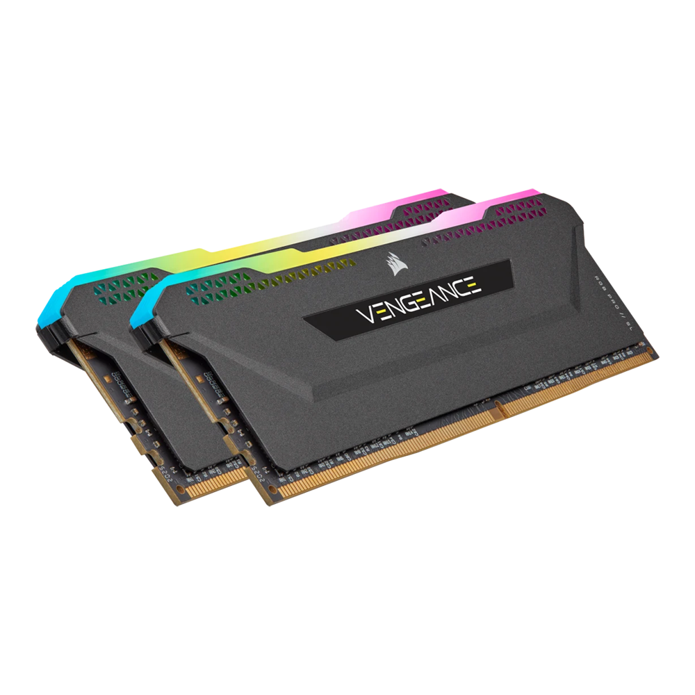 CORSAIR VENGEANCE RGB PRO SL 32GB (2x16GB) DDR4 DRAM 3600MHz C18 Memory Kit – Black