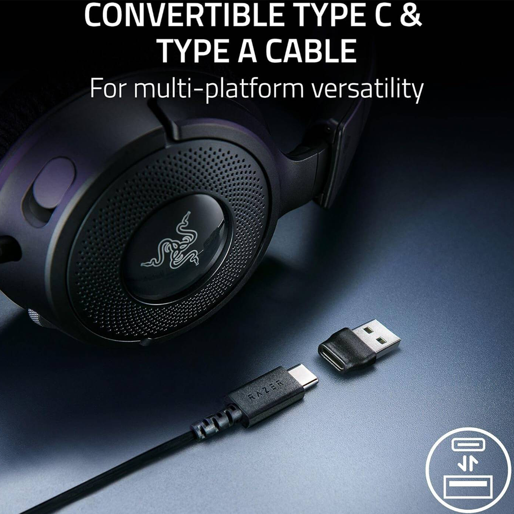 RAZER Kraken V4 X Wired Gaming Headset - Black