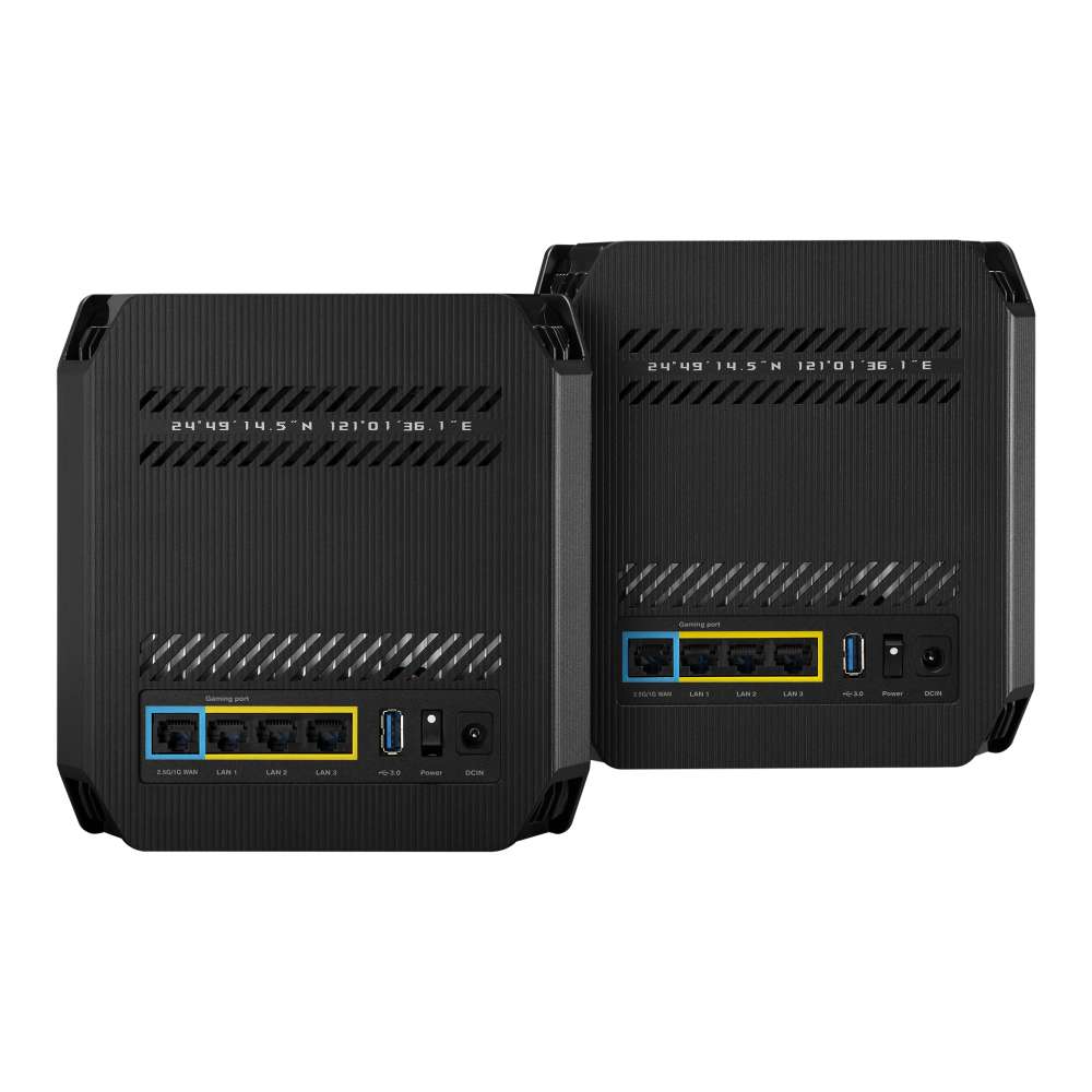 ASUS ROG Rapture GT6 Whole Home Mesh Wi-Fi 6 2-Pack System - Black