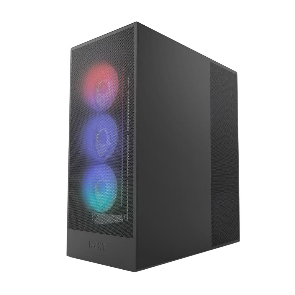 NZXT H7 Flow (2024) RGB Mid Tower ATX Case - Black