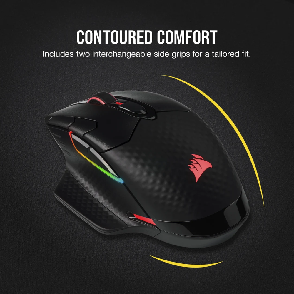 CORSAIR ICUE DARK CORE PRO RGB Wireless Gaming Mouse - Black