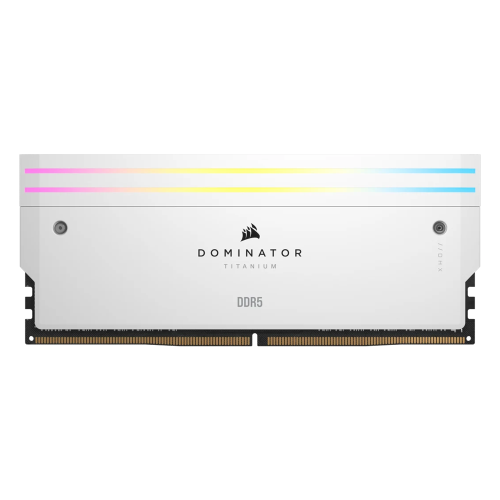 CORSAIR DOMINATOR TITANIUM 64GB(2x32GB) DDR5 6400MT/s CL32 Memory Kit - White