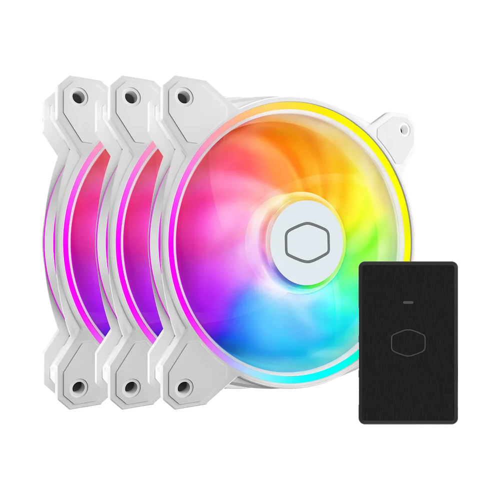 Cooler Master MasterFan MF120 HALO2 3 in 1 ARGB Case Fan - White