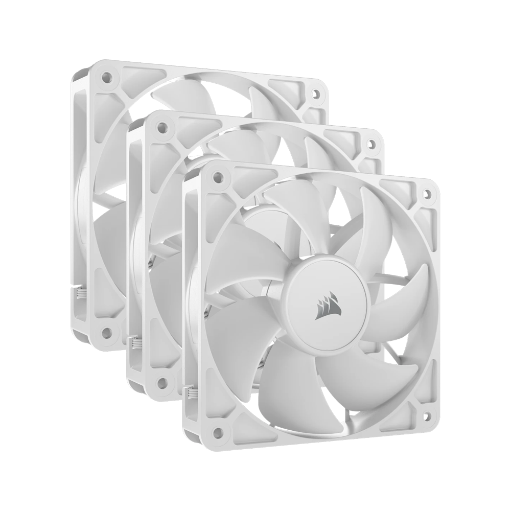 CORSAIR RS120 120mm PWM Fans - Triple Pack - White