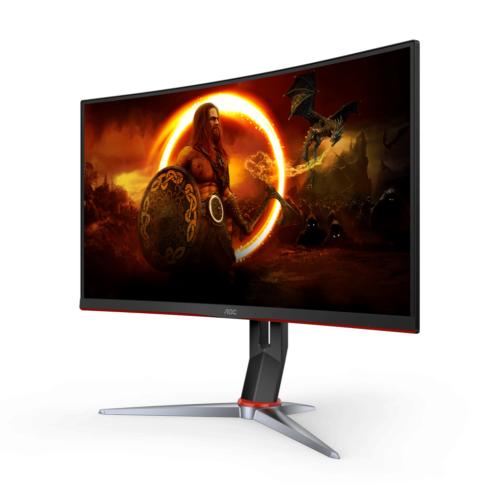 AOC C24G2 24 Inch 165Hz FHD Curved Gaming Monitor - Black