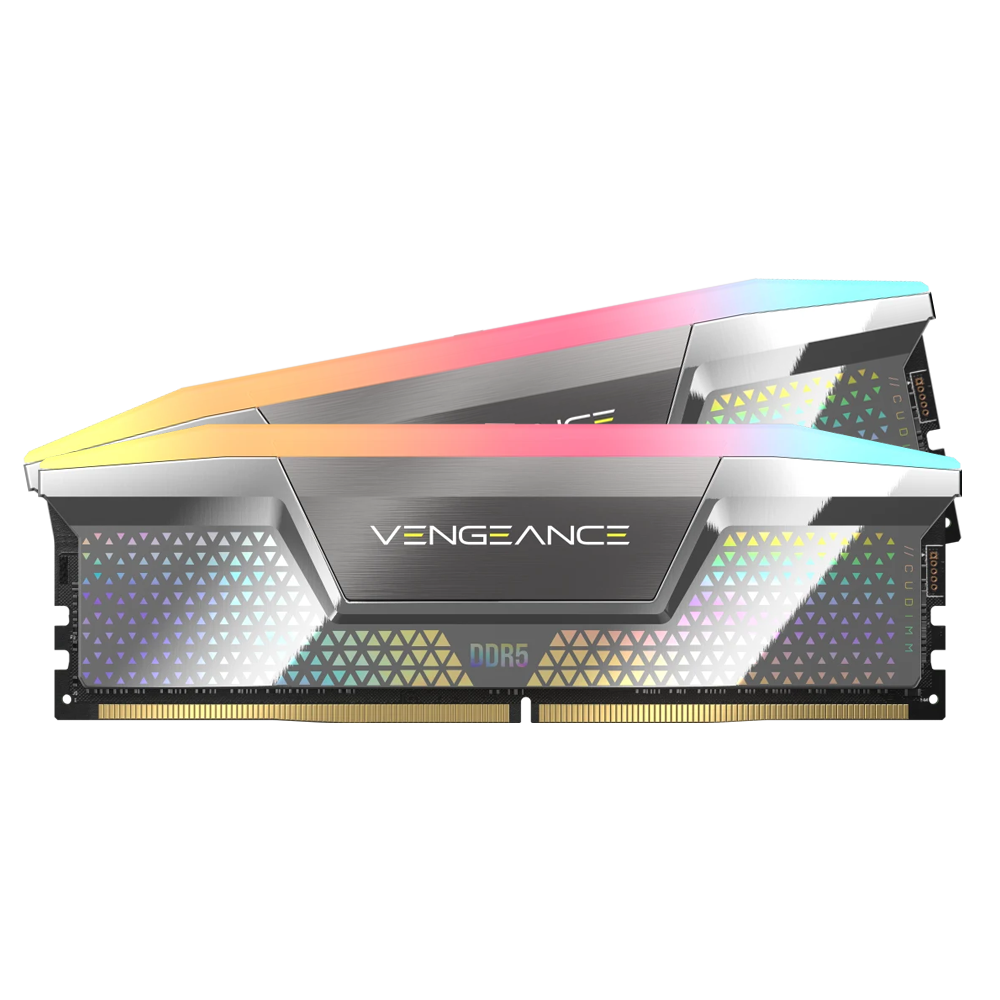 CORSAIR VENGEANCE RGB 48GB (2x24GB) DDR5 CUDIMM 8400MT/s CL40 Memory Kit - Black