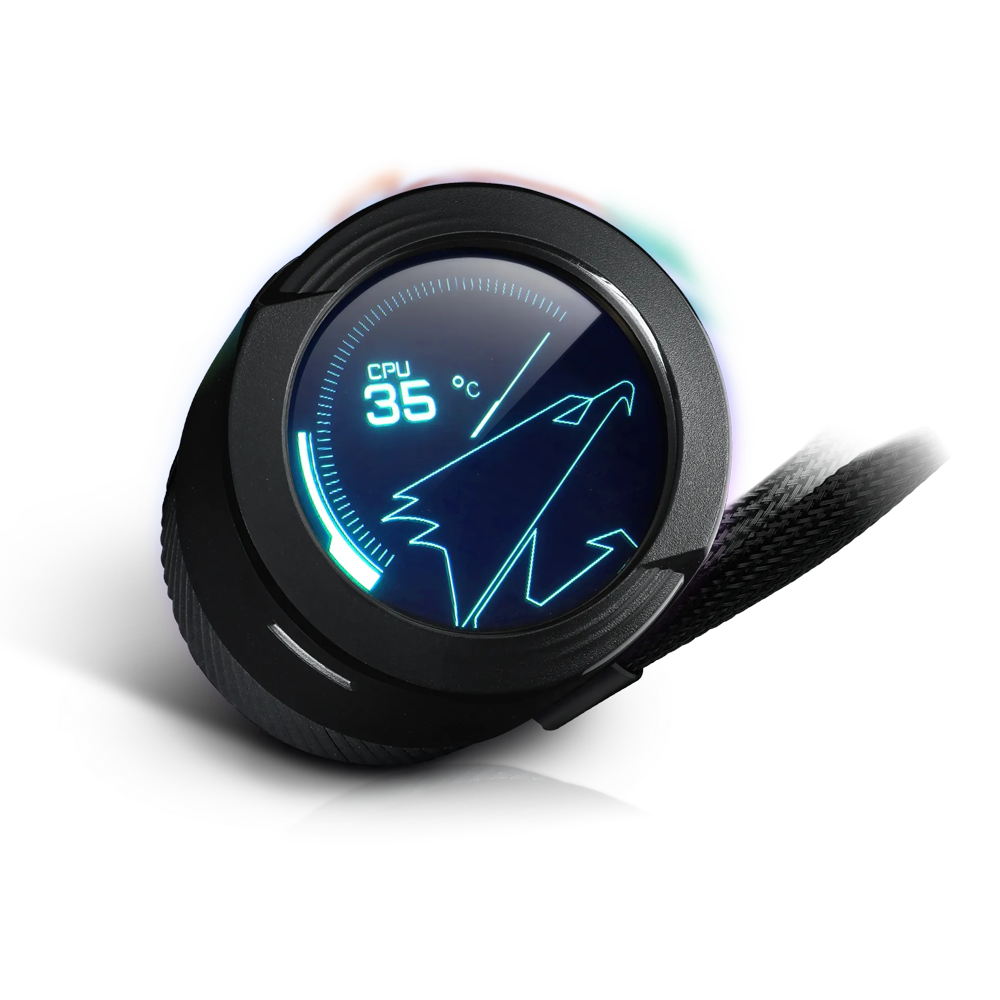 GIGABYTE AORUS WATERFORCE X 360 AIO Liquid Cooler - Black