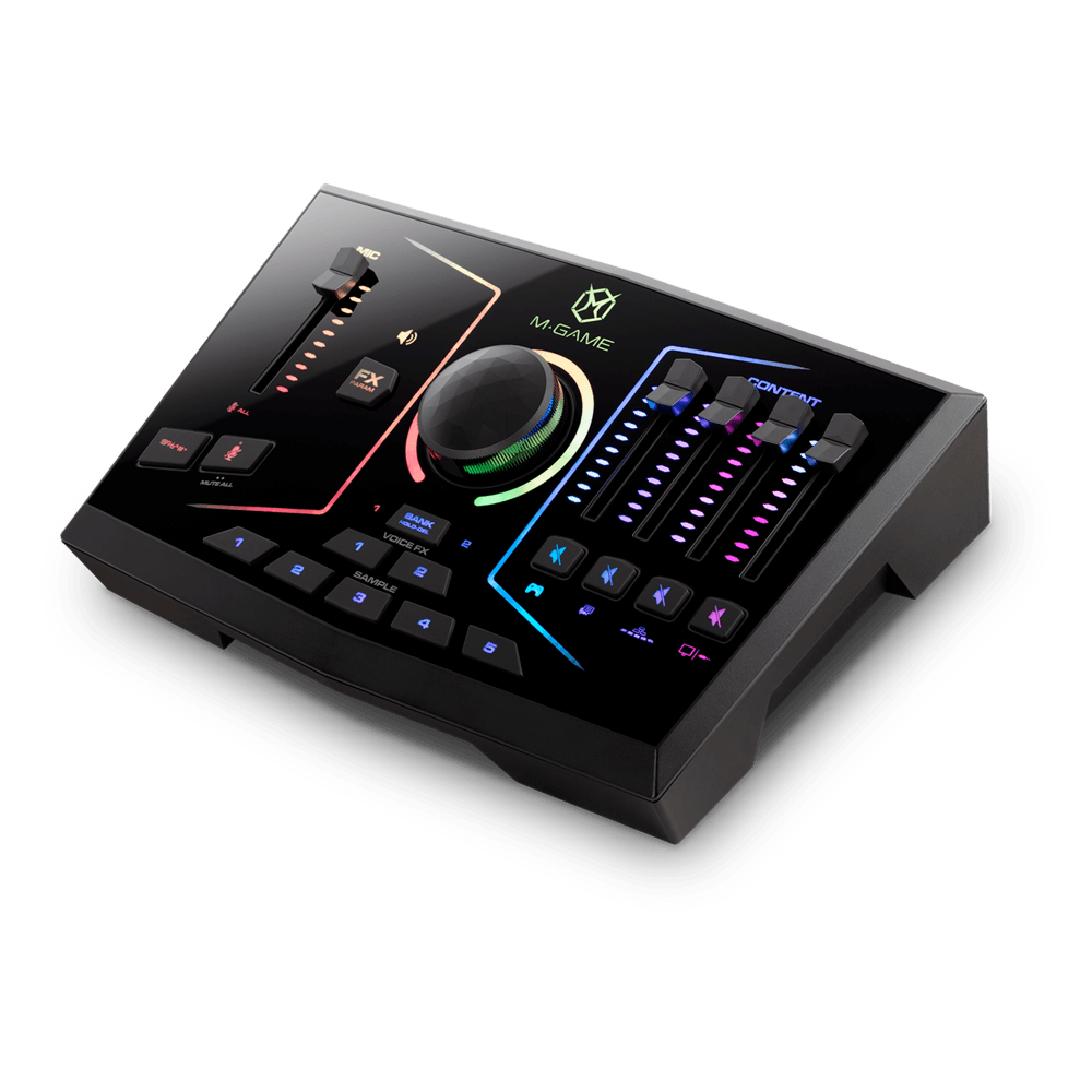 M-GAME RGB DUAL Streaming Mixer - Black