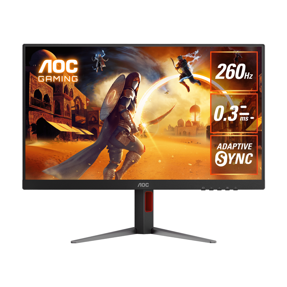 AOC Q27G4Z 27 Inch 260Hz QHD 0.3ms IPS Gaming Monitor - Black