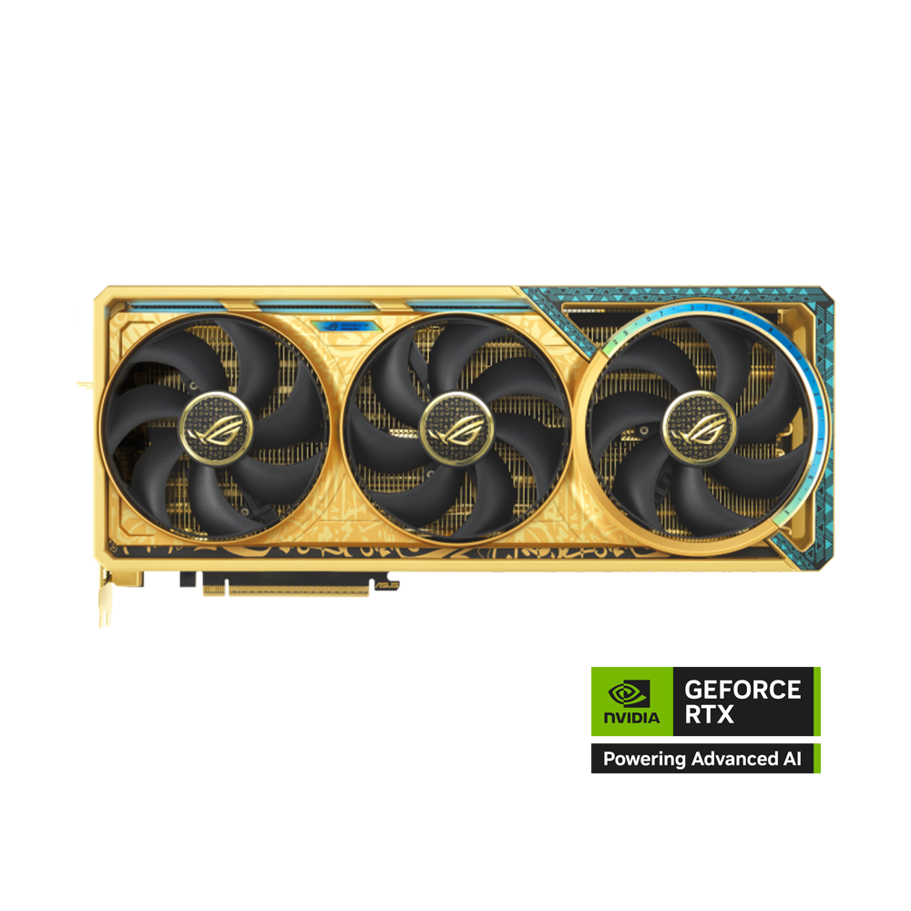ASUS ROG ASTRAL GeForce RTX 5080 OC 16GB Dhahab Edition Graphics Card - Gold