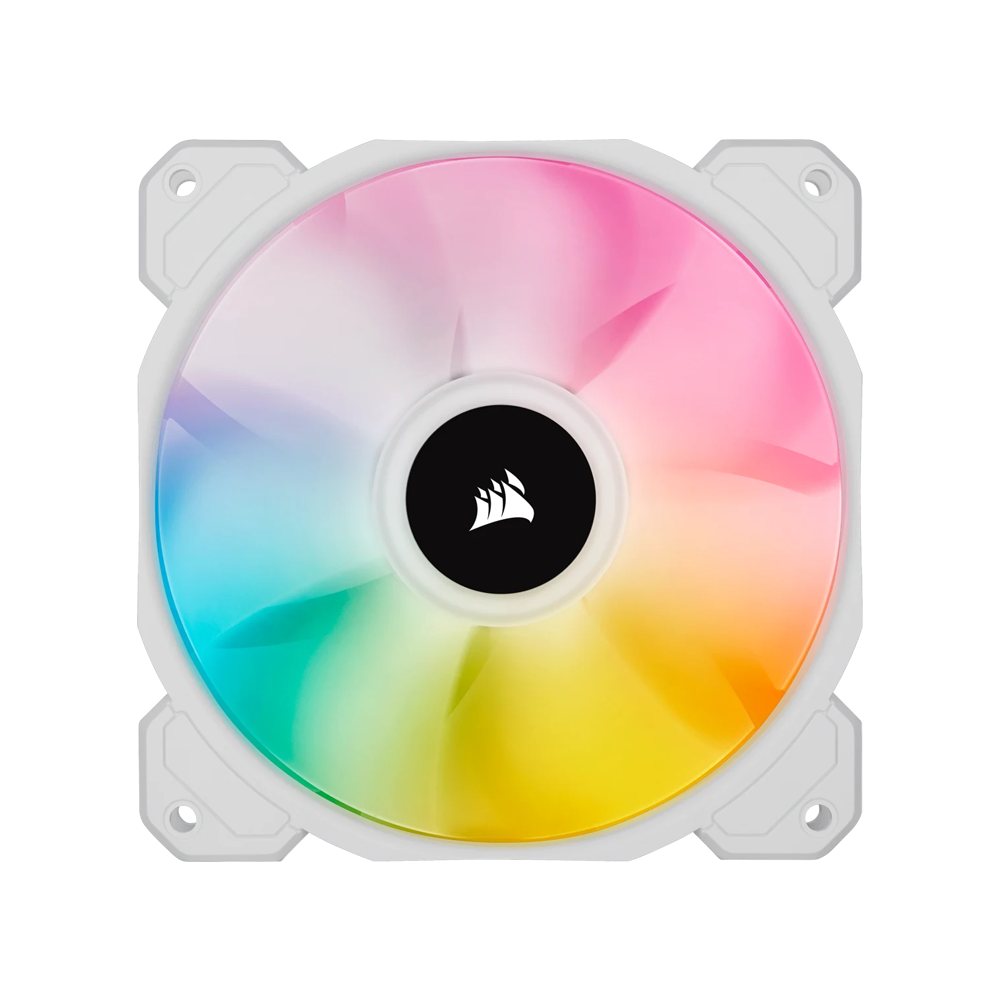 CORSAIR iCUE SP120 RGB ELITE Performance 120mm PWM Fan Single - White