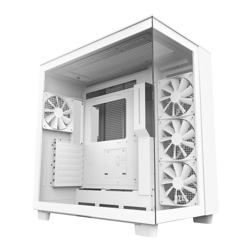 NZXT H Series H9 Flow Edition ATX Mid Tower - White