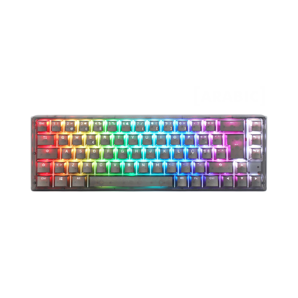DUCKY ONE 3 SF HOT SWAP Blue Switch Cherry RGB Wired Mechanical Gaming Keyboard Arabic - Aura Black