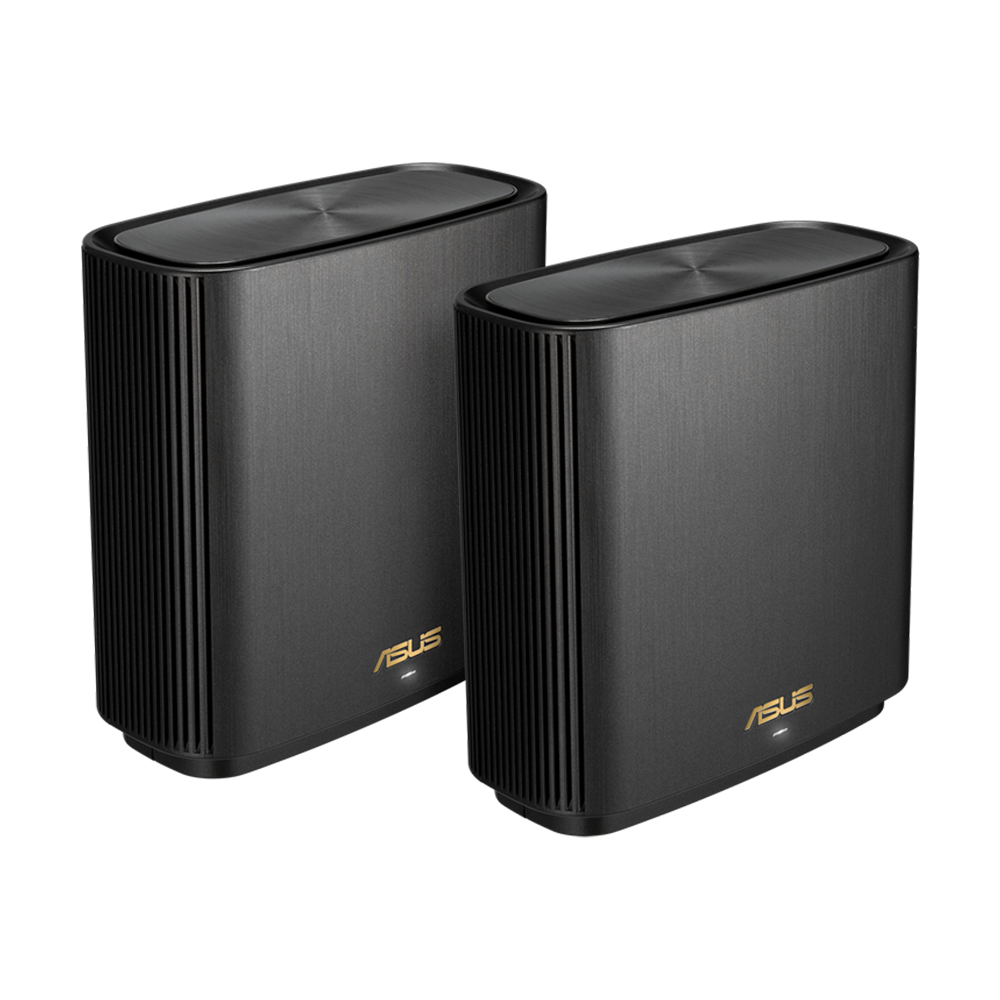 ASUS ZenWiFi AX XT8 - AX6600 Whole-Home Tri-band Mesh WiFi 6 System 2 Pack - Black