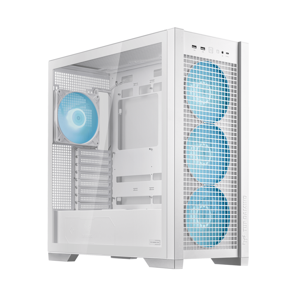 ASUS TUF Gaming GT302 ARGB ATX Mid Tower Case - White