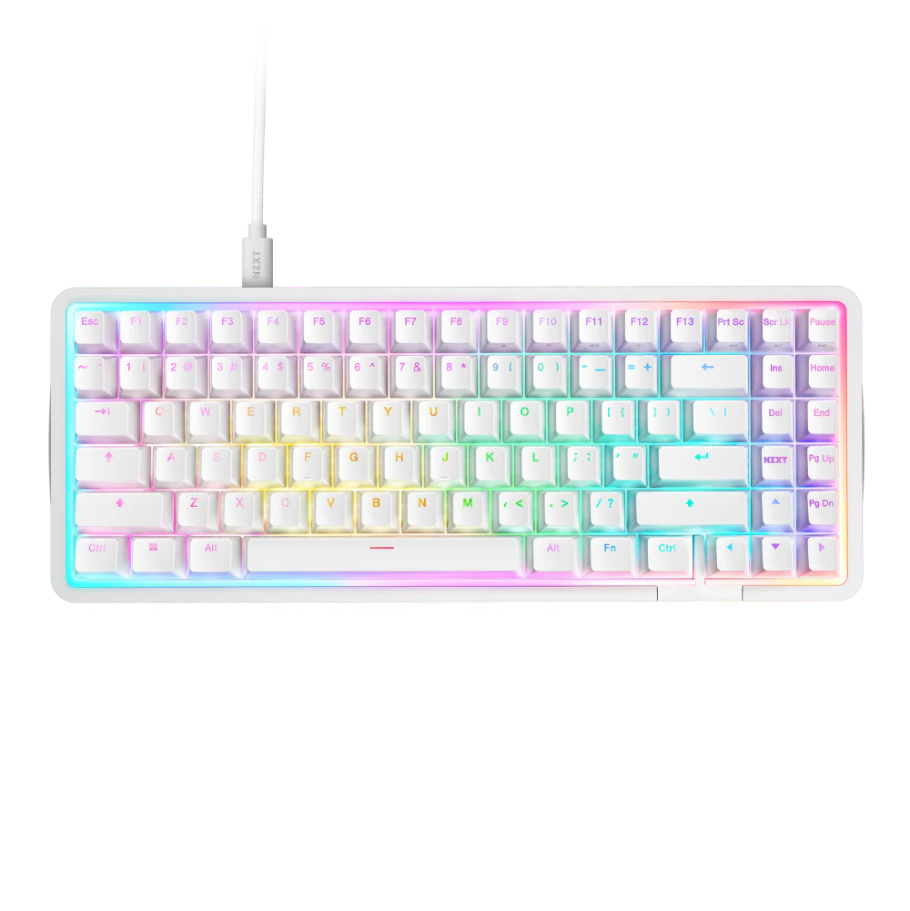 Function Elite Mini TKL NZXT ゲーミング NZXT Function Elite Mini TKL Wired Gaming Keyboard - White