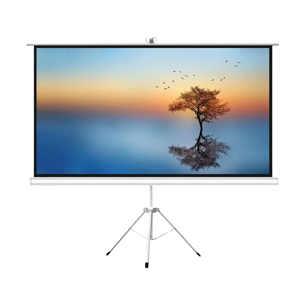 Gamvity 120-Inch Tripod Projector Screen – 4:3 Aspect Ratio | Matte White
