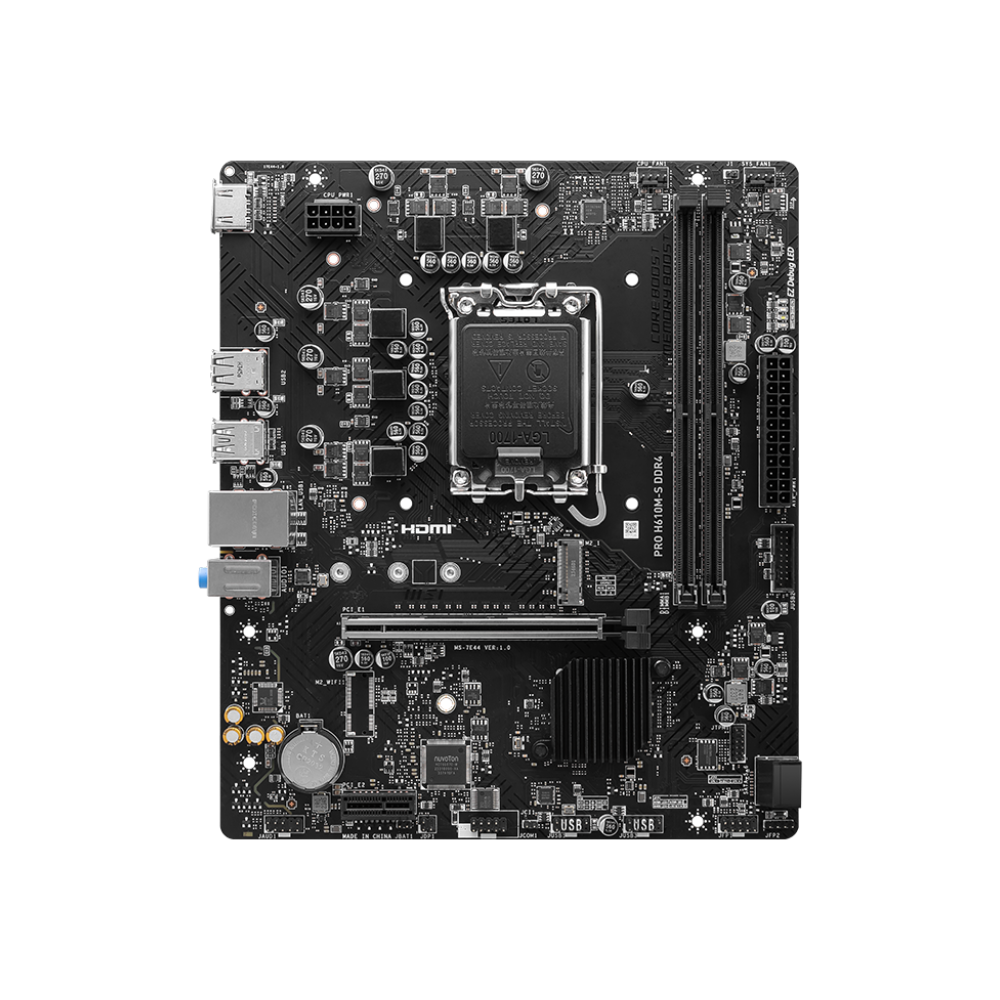 MSI PRO H610M-S DDR4 Motherboard - Black