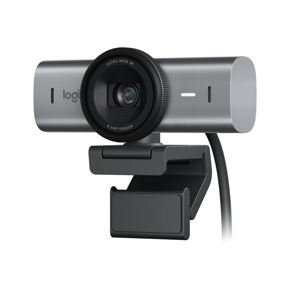 Logitech MX Brio 4K Ultra HD Collaboration and Streaming Webcam - Pale Grey