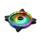 AEROCOOL Duo 14 ARGB 14cm PC Fan - Black