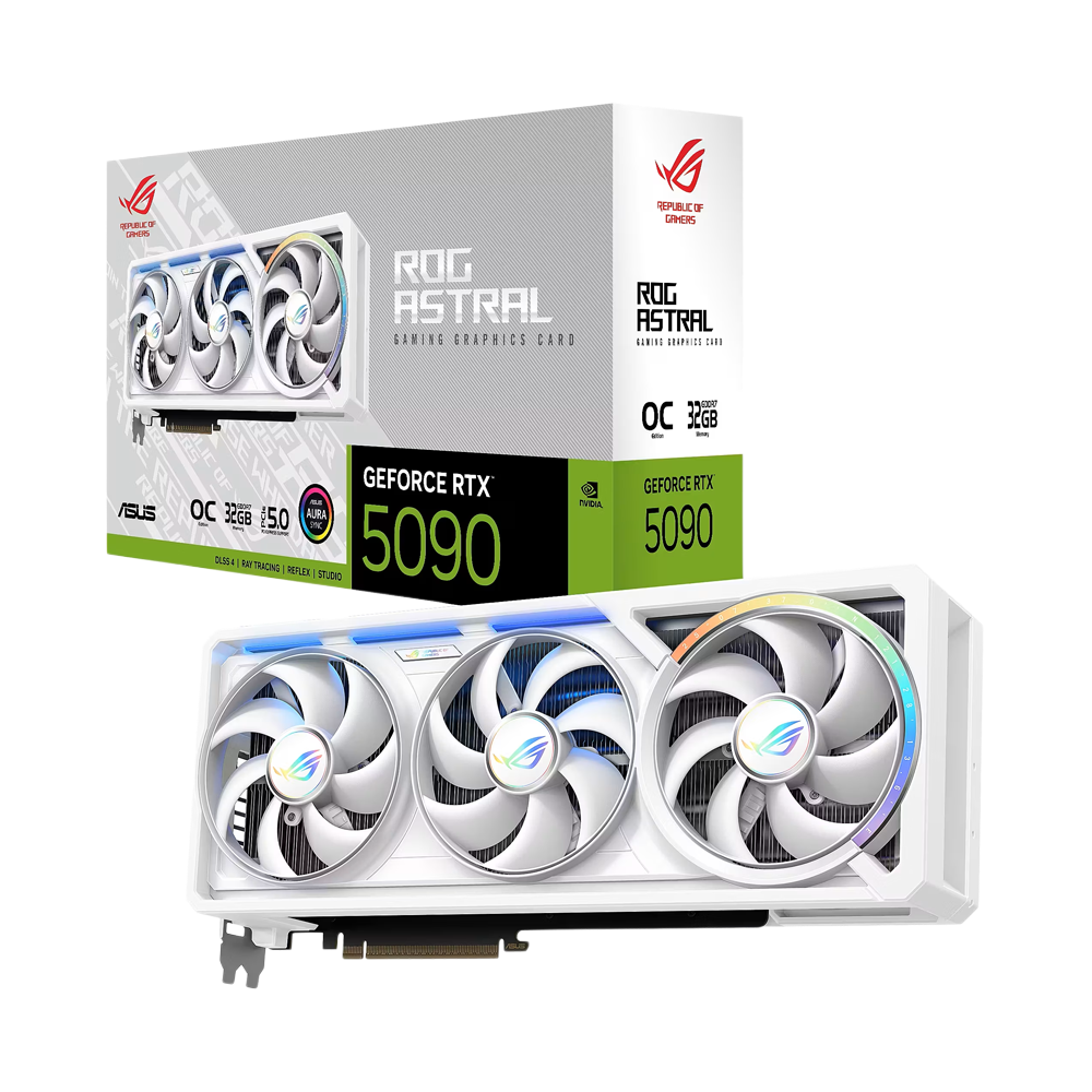 ASUS ROG ASTRAL Nvidia GeForce RTX 5090 OC 32GB Graphics Card - White