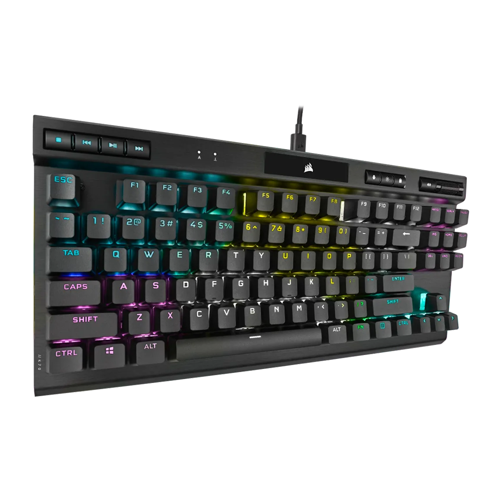 CORSAIR ICUE K70 RGB Wired TKL Champion Series Mechanical Gaming Keyboard - Black