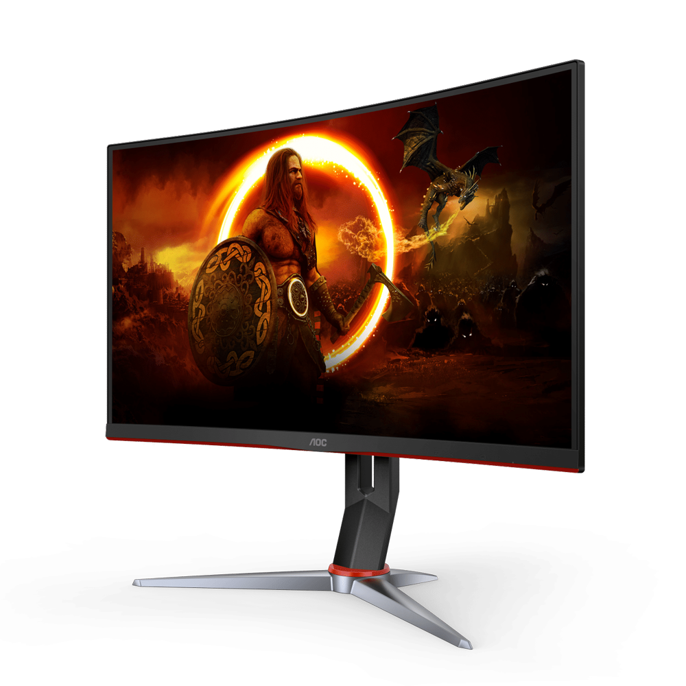 AOC C27G2Z2 27 Inch 250Hz FHD HDMI 2.0 0.5ms Curved Gaming Monitor - Black