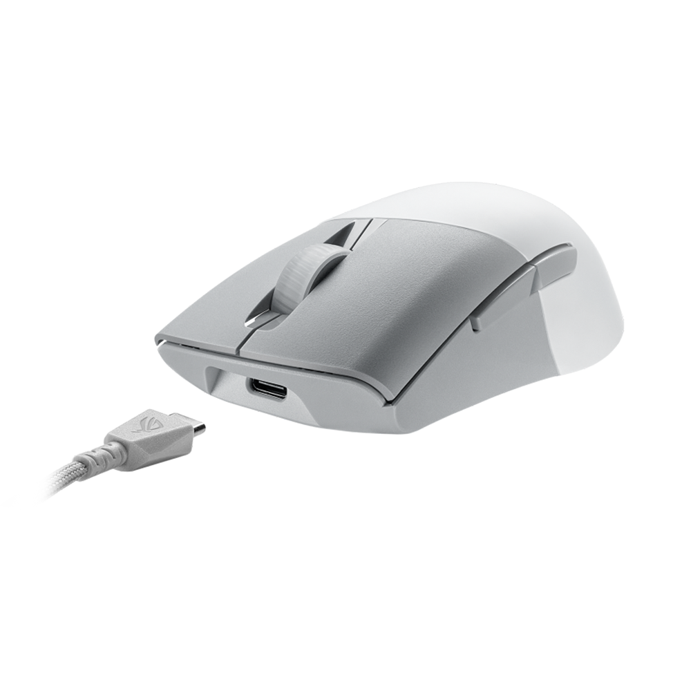 ASUS ROG KERIS RGB Wireless Aimpoint Gaming Mouse - White