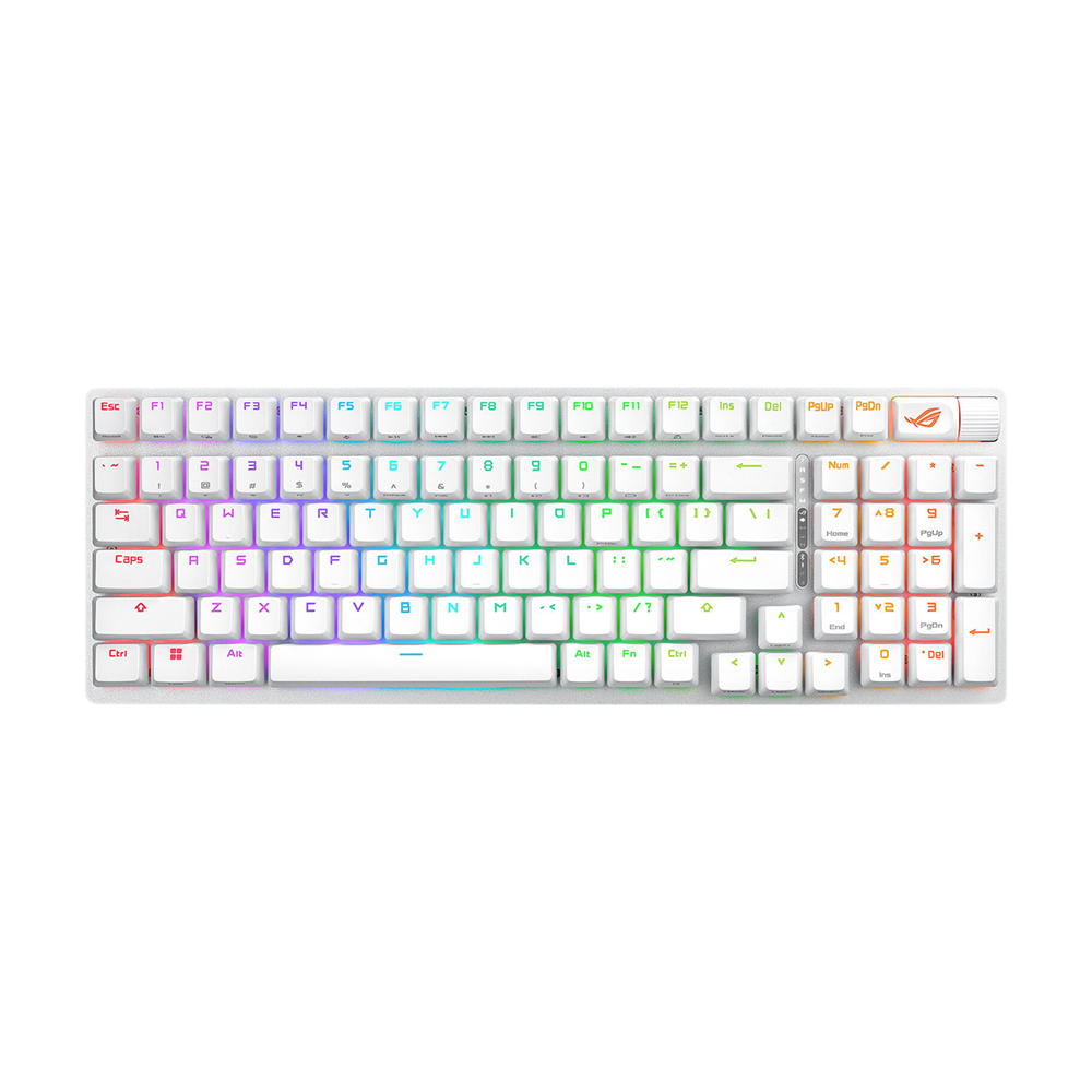 ASUS ROG STRIX SCOPE II RGB Wireless Mechanical Gaming Keyboard Arabic - White