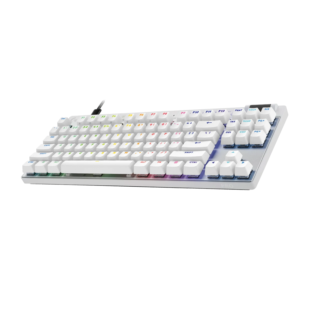 LOGITECH PRO X TKL RAPID Wired Gaming Keyboard - White