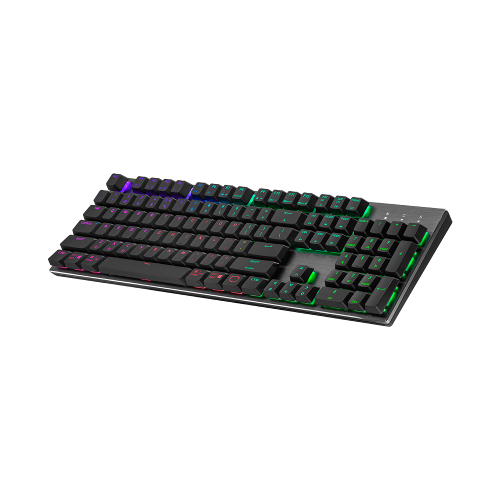 Cooler Master SK653 RGB Wireless Low Profile Mechanical Red Switch Keyboard - Black