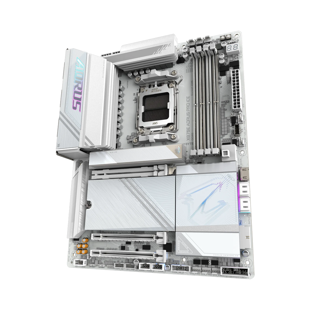 GIGABYTE X870E AORUS PRO ICE DDR5 Motherboard - White
