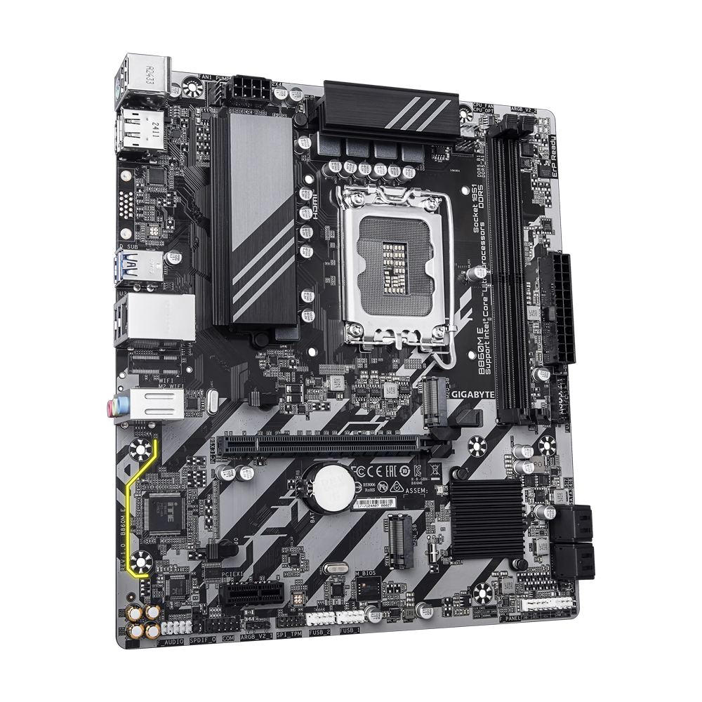 GIGABYTE B860M-E DDR5 Motherboard - Black
