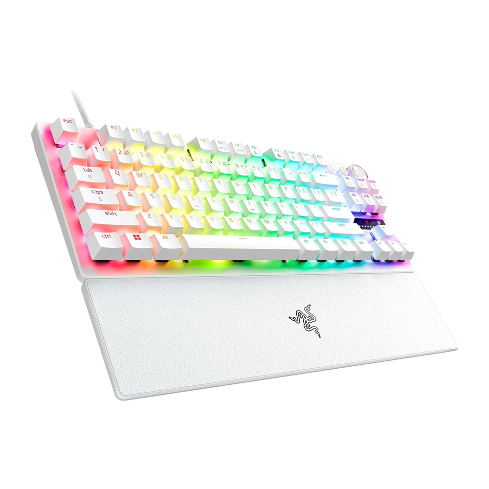 RAZER Huntsman V3 Pro Tenkeyless Wired Gaming Keyboard - White