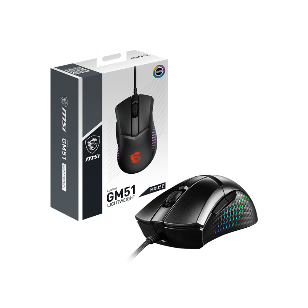 MSI CLUTCH GM51 Lightweight Mouse - Black