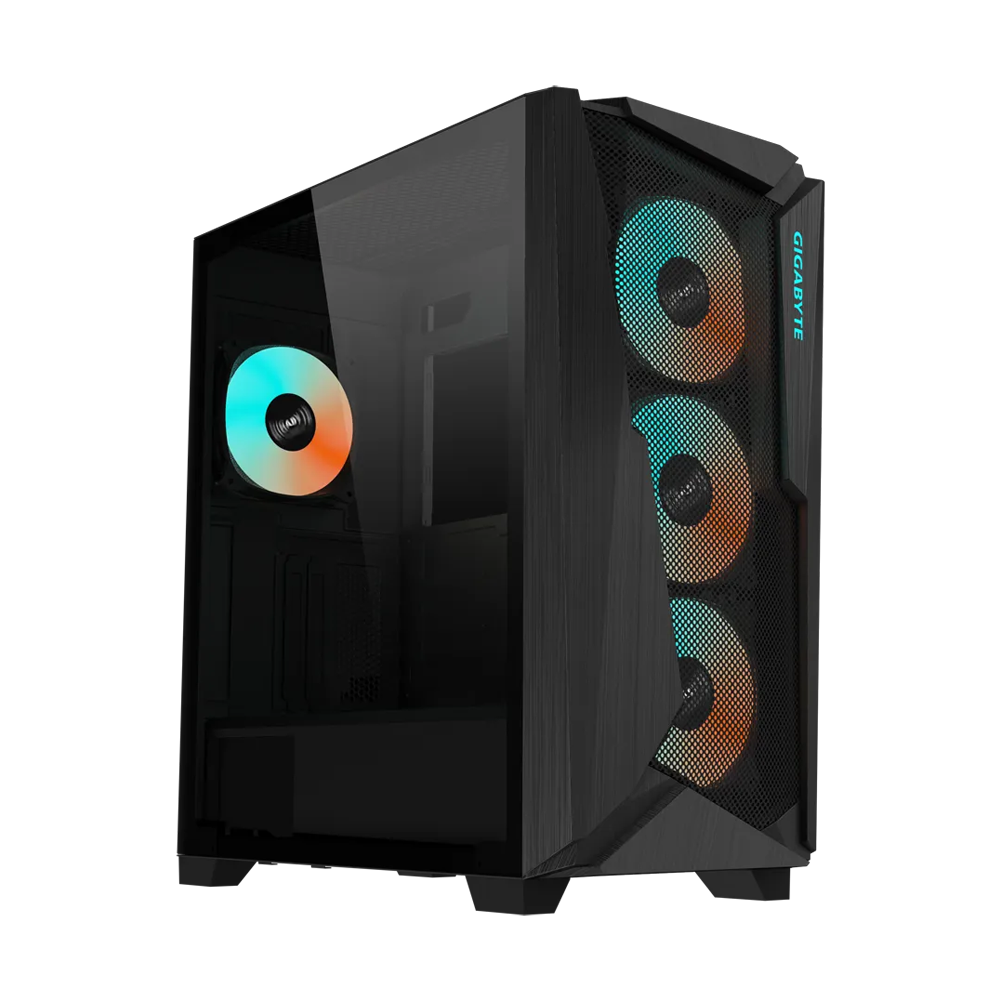 GIGABYTE C301G V2 RGB Tempered Glass E-ATX Mid Tower Case - Black
