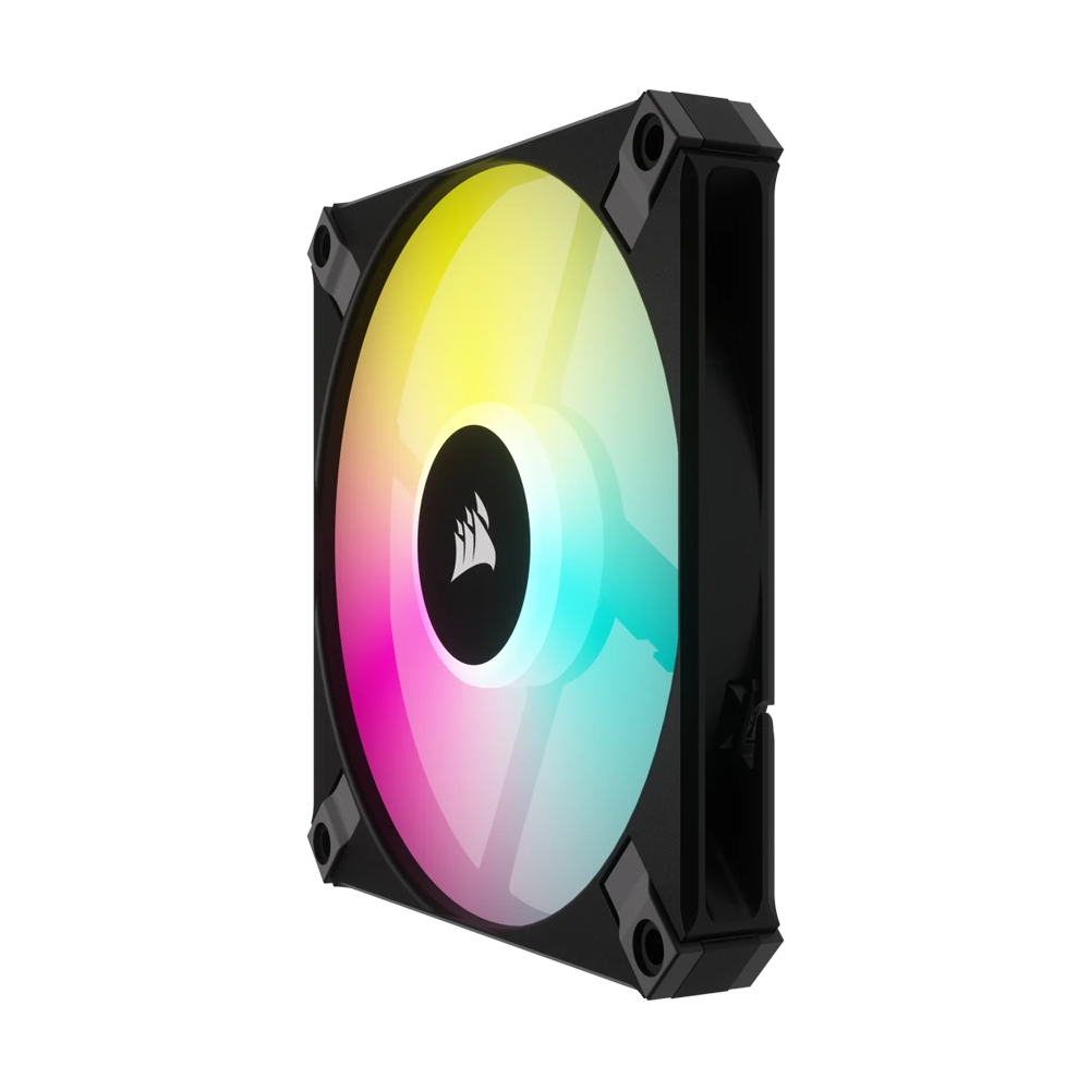 CORSAIR iCUE AF120 RGB SLIM 120mm PWM Twin Fan Pack - Black