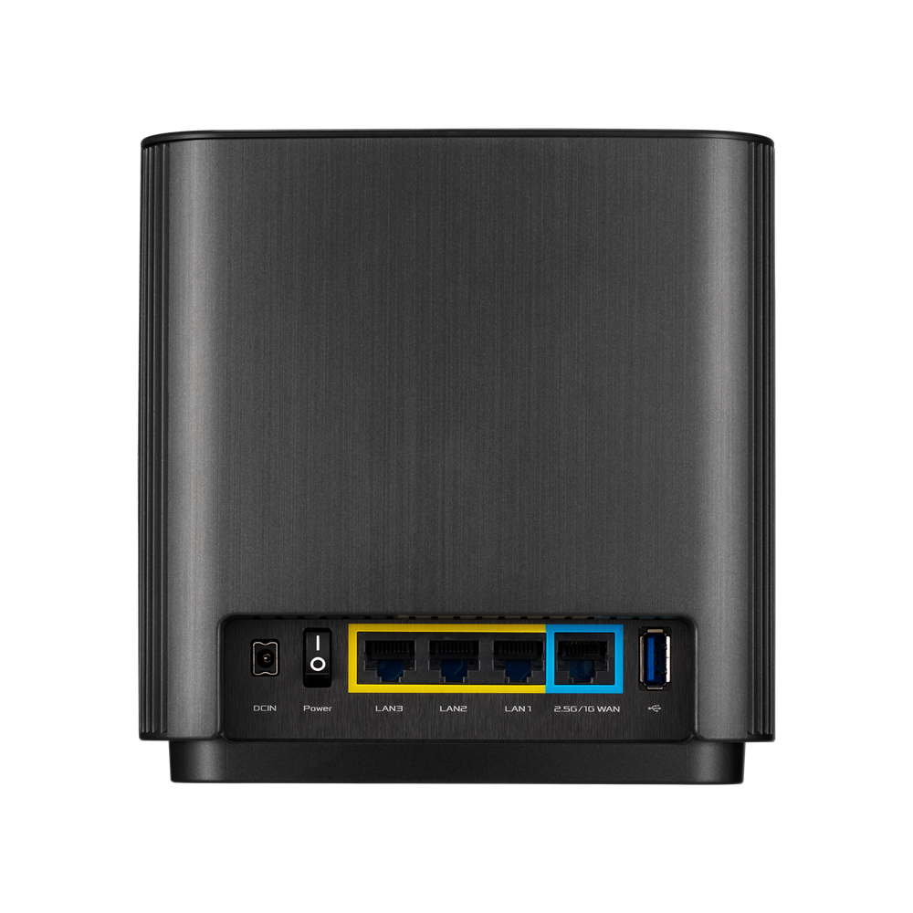 ASUS ZenWiFi AX XT8 - AX6600 Whole-Home Tri-band Mesh WiFi 6 System 2 Pack - Black