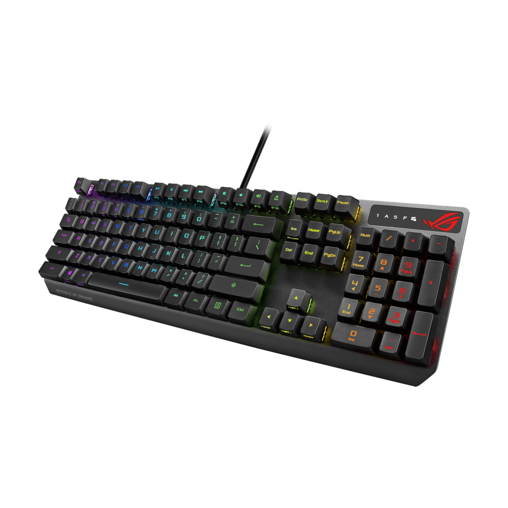 ASUS ROG STRIX XA05 SCOPE RGB Wired RX RED Optical Mechanical Switch Keyboard Arabic - Black