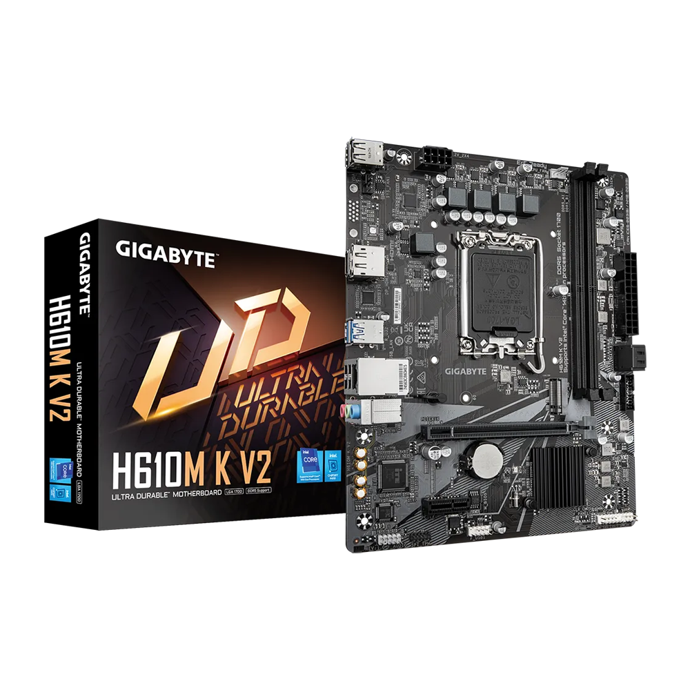 GIGABYTE H610M K V2 (rev. 1.0) DDR5 Motherboard - Black
