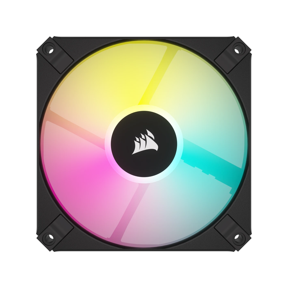 CORSAIR iCUE AF120 RGB SLIM 120mm PWM Twin Fan Pack - Black