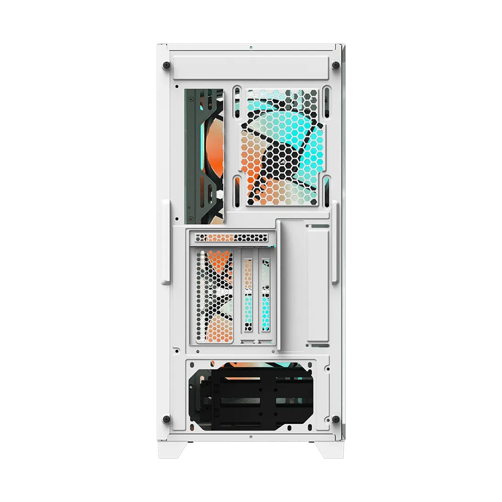 GIGABYTE C301GW V2 4 RGB Fans Mid Tower Case - White
