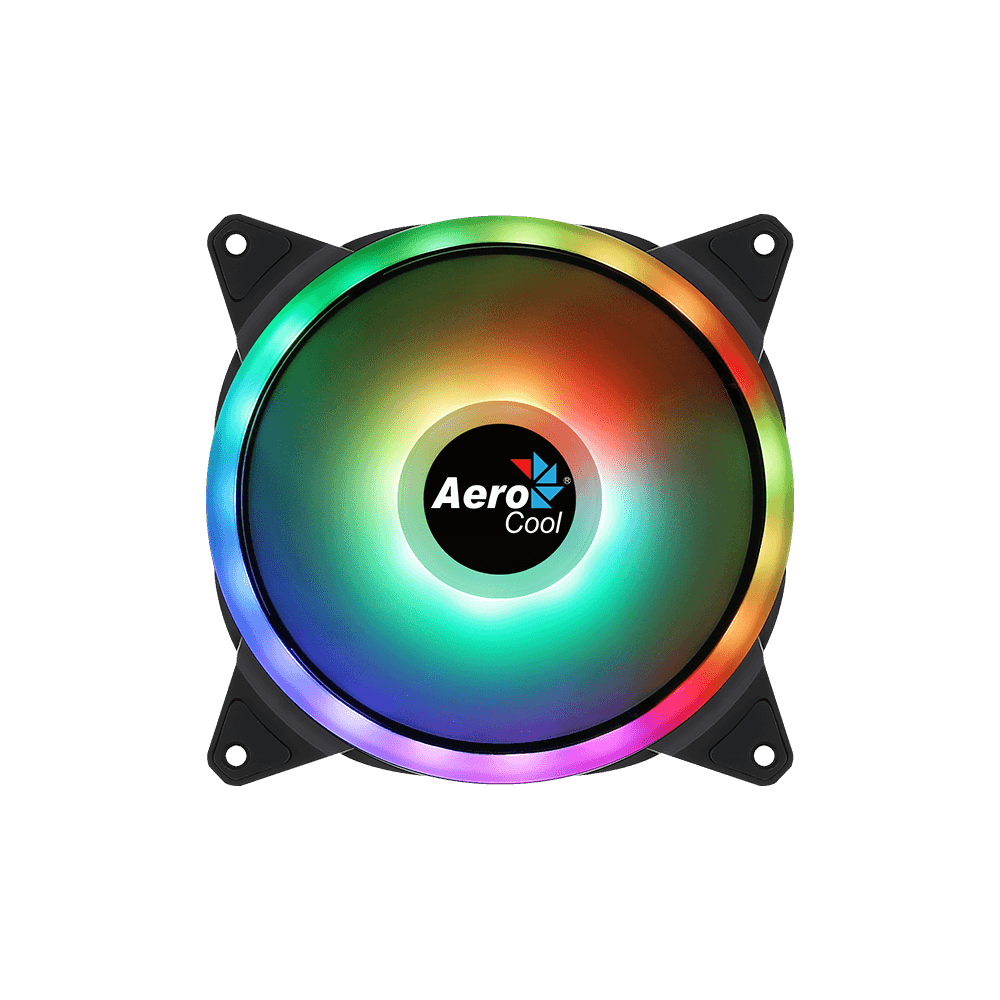 AEROCOOL Duo 14 ARGB 14cm PC Fan - Black