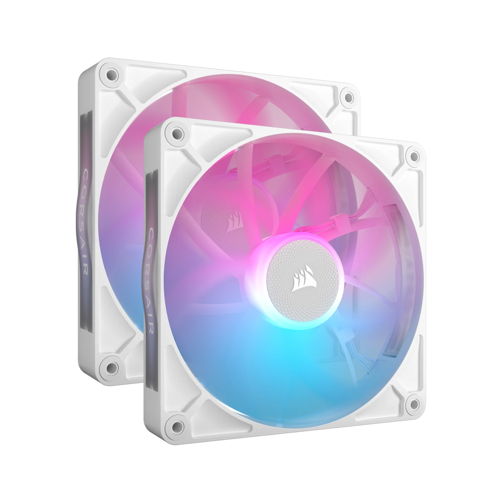 CORSAIR RX140 iCUE LINK RX140 RGB 140mm PWM Fan Twin Starter Kit - White