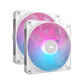 CORSAIR RX140 iCUE LINK RX140 RGB 140mm PWM Fan Twin Starter Kit - White